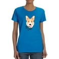 thumbnail image 1 of Stay Cute Happy Corgi T-Shirt Women -Image by Shutterstock, Female Small, 1 of 4