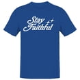 thumbnail image 1 of Stay Faithful Men's Royal Blue T-shirt, 1 of 3