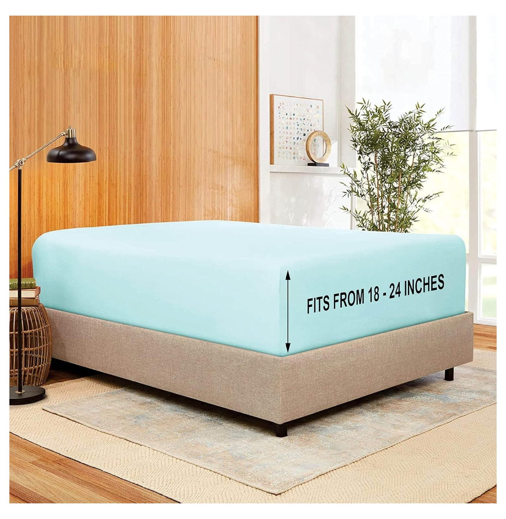 Stay Fitted Single Sheet, Fitted Sheet ! Stay Fit on Mattress with
