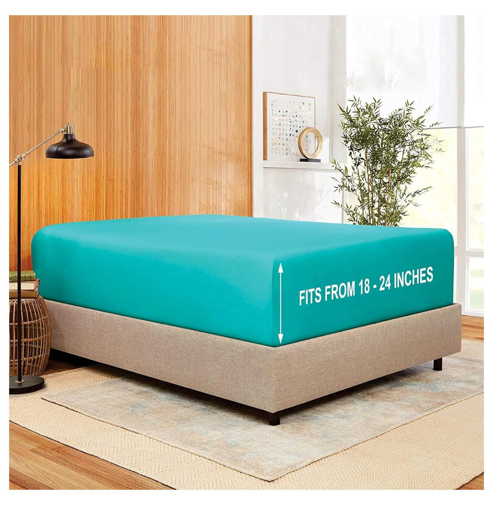 Stay Fitted Single Sheet, Fitted Sheet ! Stay Fit on Mattress with
