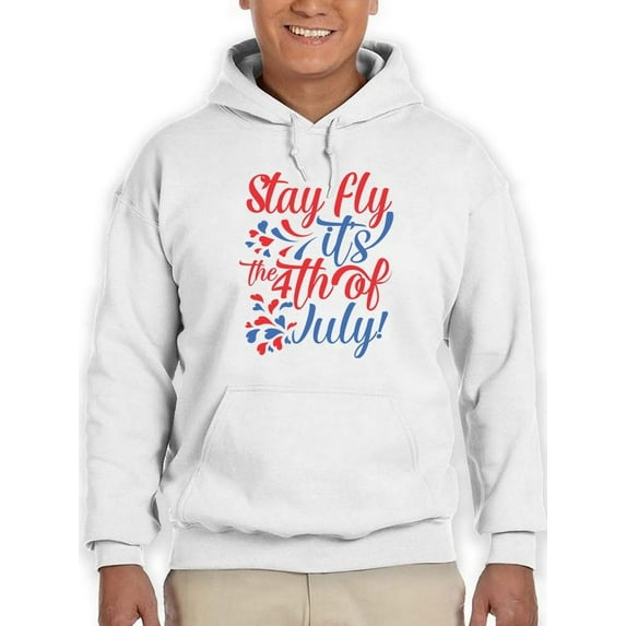 Stay Fly Its 4Th July Hoodie Men -Image by Shutterstock, Male 3X-Large