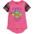 thumbnail image 1 of Stay Fresh Little Girls' Hi Low Top With Flannel Sleeves, 1 of 1