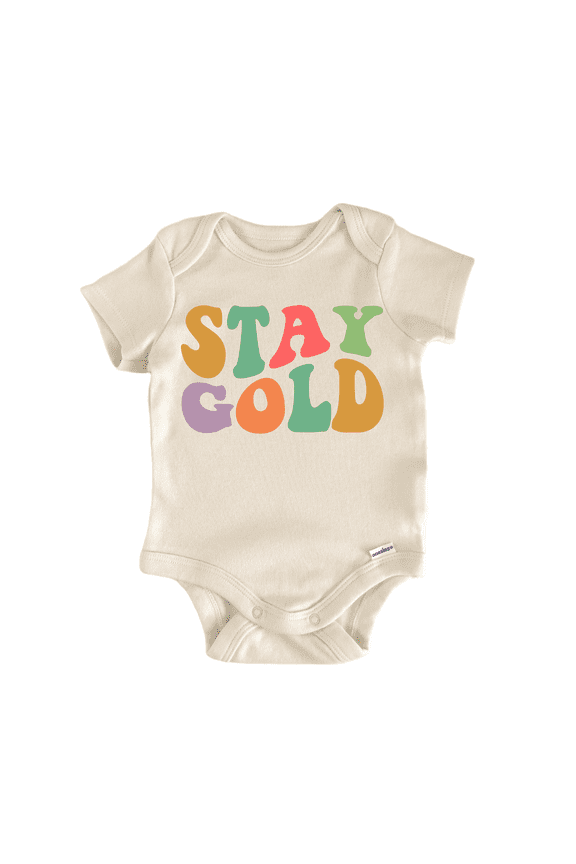 Stay Gold Movie Tv Quote Newborn Baby Bodysuit