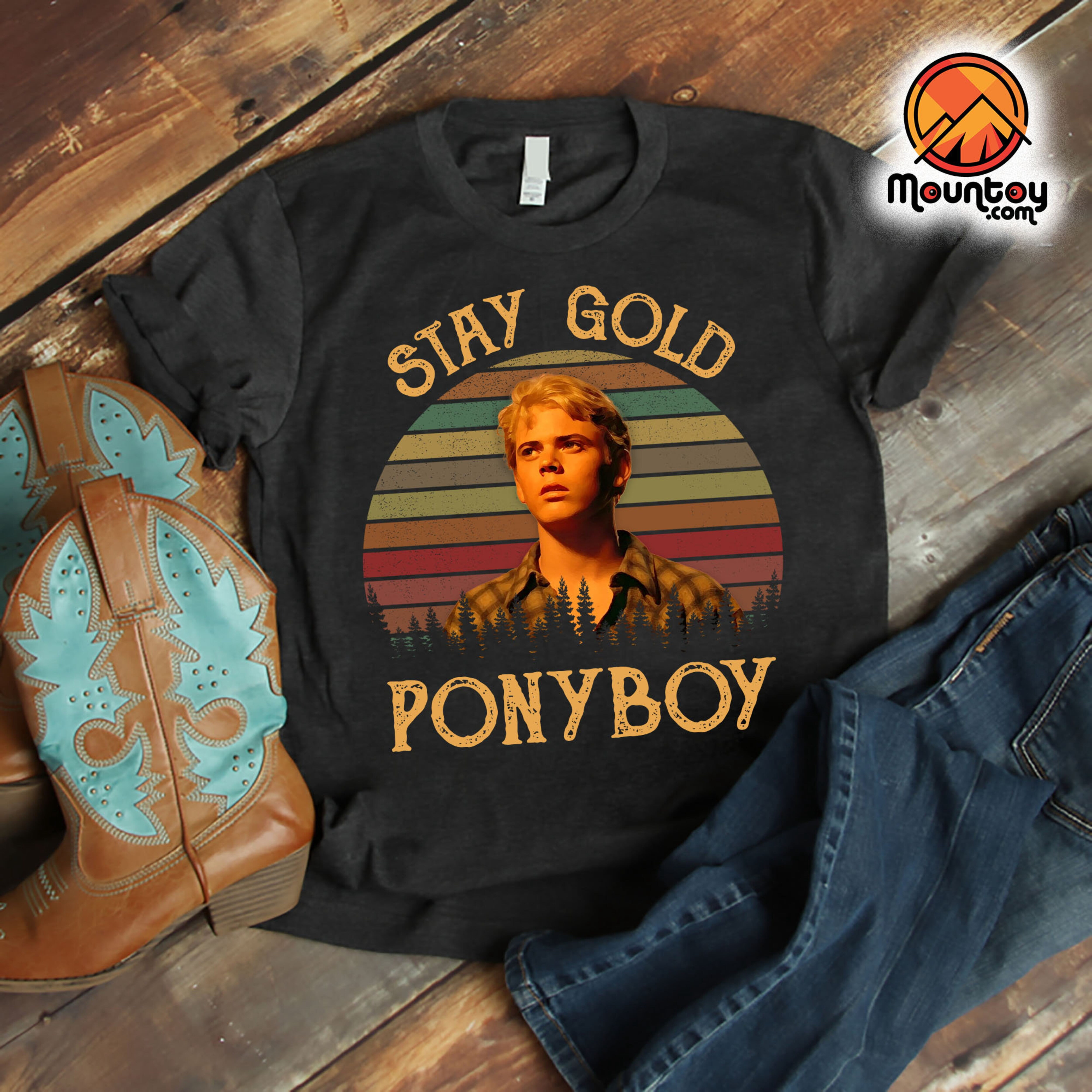 Stay Gold Ponyboy Vintage T-Shirt, Movie Quotes T-Shirt - Walmart.com