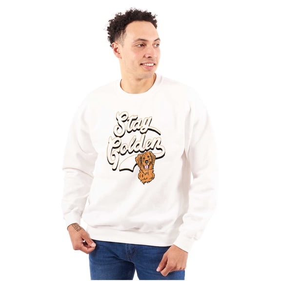 Stay Golden Doodle Cute Adorable Dog Sweatshirt for Men or Women Brisco Brands X