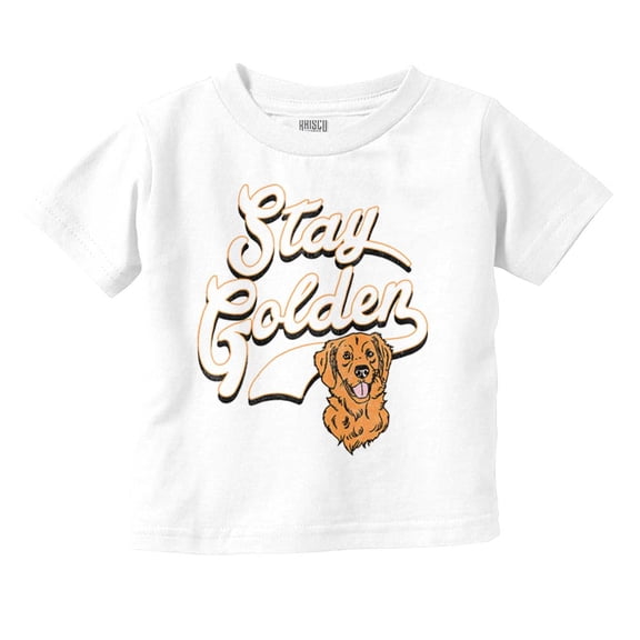 Stay Golden Doodle Cute Adorable Dog Toddler Boy Girl T Shirt Infant Toddler Brisco Brands 12M