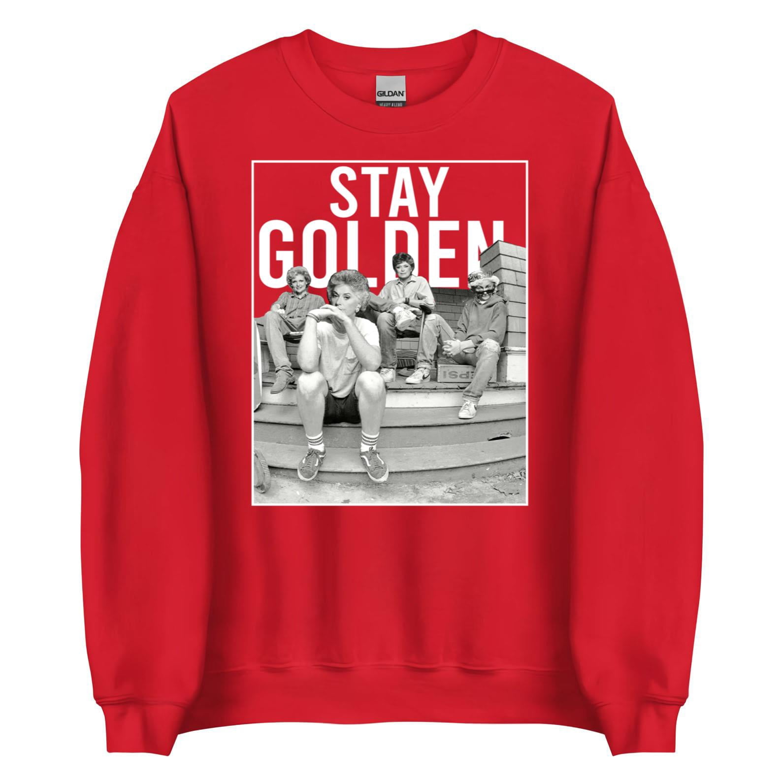 T-shirt Femme Stay Golden – Shirt Stay Golden, Fabriqué USA, Neuf Avec étiquettes
