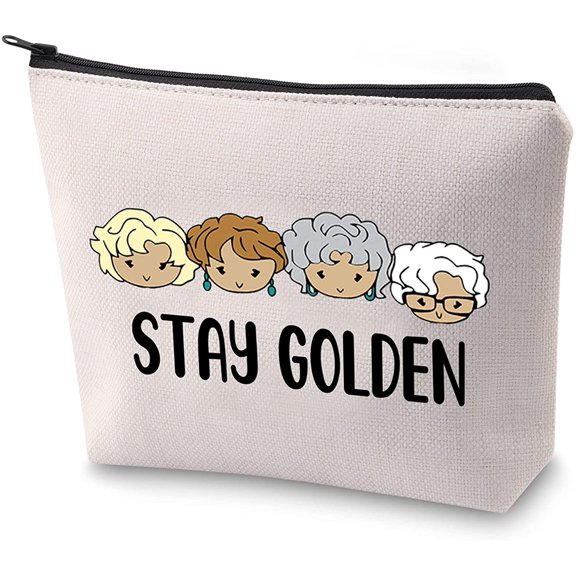 Stay Golden Makeup Bag TV Show Inspire Cosmetic Bag Friendship Gift For Best Friend