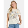 thumbnail image 1 of Stay Grounded Women’s Graphic Tee with Short Sleeves, Sizes XXS-XXL, 1 of 5