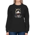 thumbnail image 1 of Stay Grumpy Sweatshirt Women -T-Line Designs, Female 4X-Large, 1 of 4