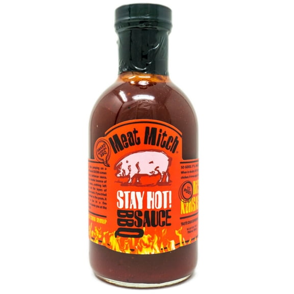 Meat Mitch Stay Hot Spicy BBQ Sauce 19.6 oz