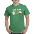 thumbnail image 1 of Stay Home Corgi And Coffee T-Shirt Men -Image by Shutterstock, Male Large, 1 of 4