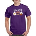 thumbnail image 1 of Stay Home Corgi And Coffee T-Shirt Men -Image by Shutterstock, Male Small, 1 of 4