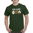 thumbnail image 1 of Stay Home Corgi And Coffee T-Shirt Men -Image by Shutterstock, Male x-Large, 1 of 4