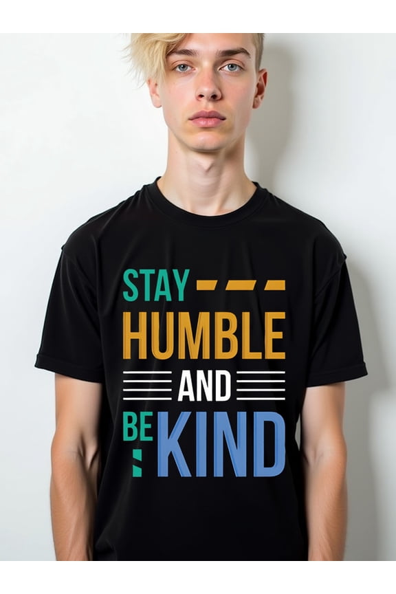 Stay Humble & Be Kind Tee for men comfort colors tshirt black elegantly gifts Comfortable loose T-shirt Unique Design Unisex Shirt Crewneck tshirts