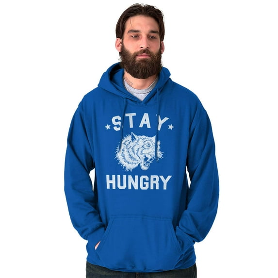 Stay Hungry Foodie Tiger Wolf Workout Hoodie Sweatshirt Women Men Brisco Brands S