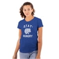 thumbnail image 1 of Stay Hungry Foodie Tiger Wolf Workout Womens Slim Fit Graphic Tee Brisco Brands X, 1 of 5