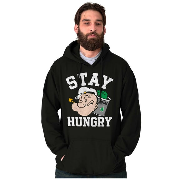 Stay Hungry Popeye The Sailor Man Hoodie Sweatshirt Women Men Brisco Brands S