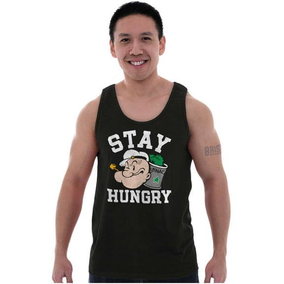 Stay Hungry Popeye The Sailor Man Tank Top T Shirts Men Women Brisco Brands 3X