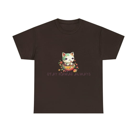 Stay Kawaii Always Cute Trendy Unisex Heavy Cotton Tee