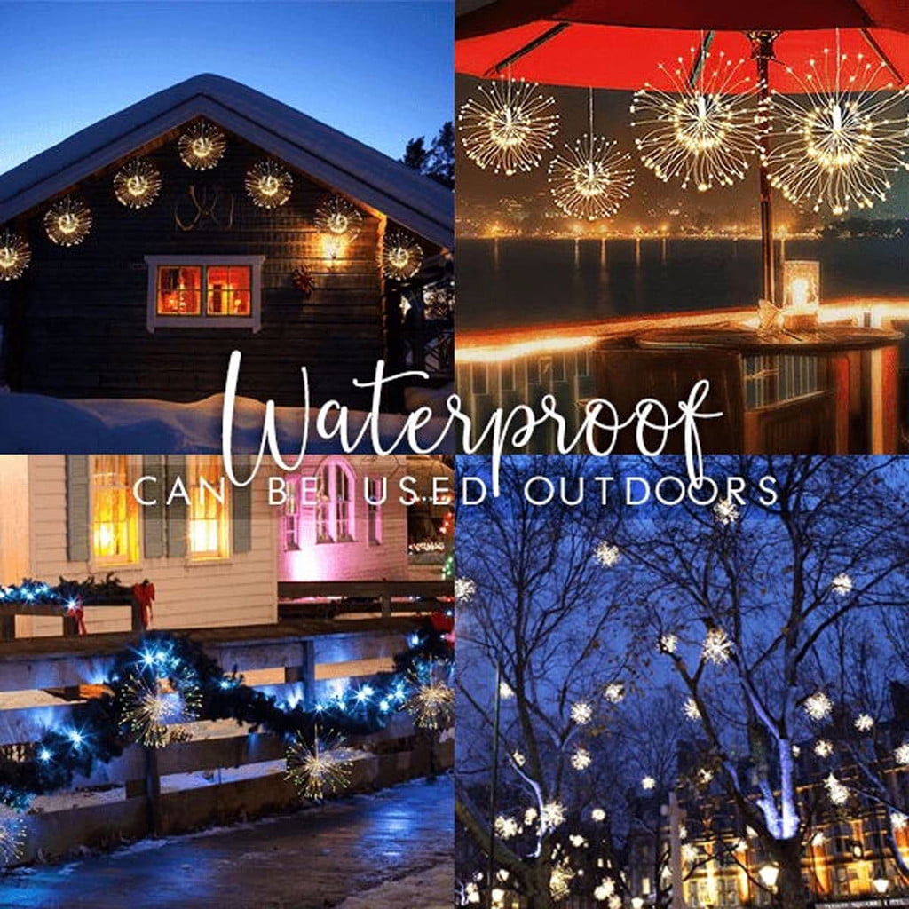 Stay Lit Christmas Lights Warm Outdoor Light Globes for Trees Christmas Lights 50 Count Warm