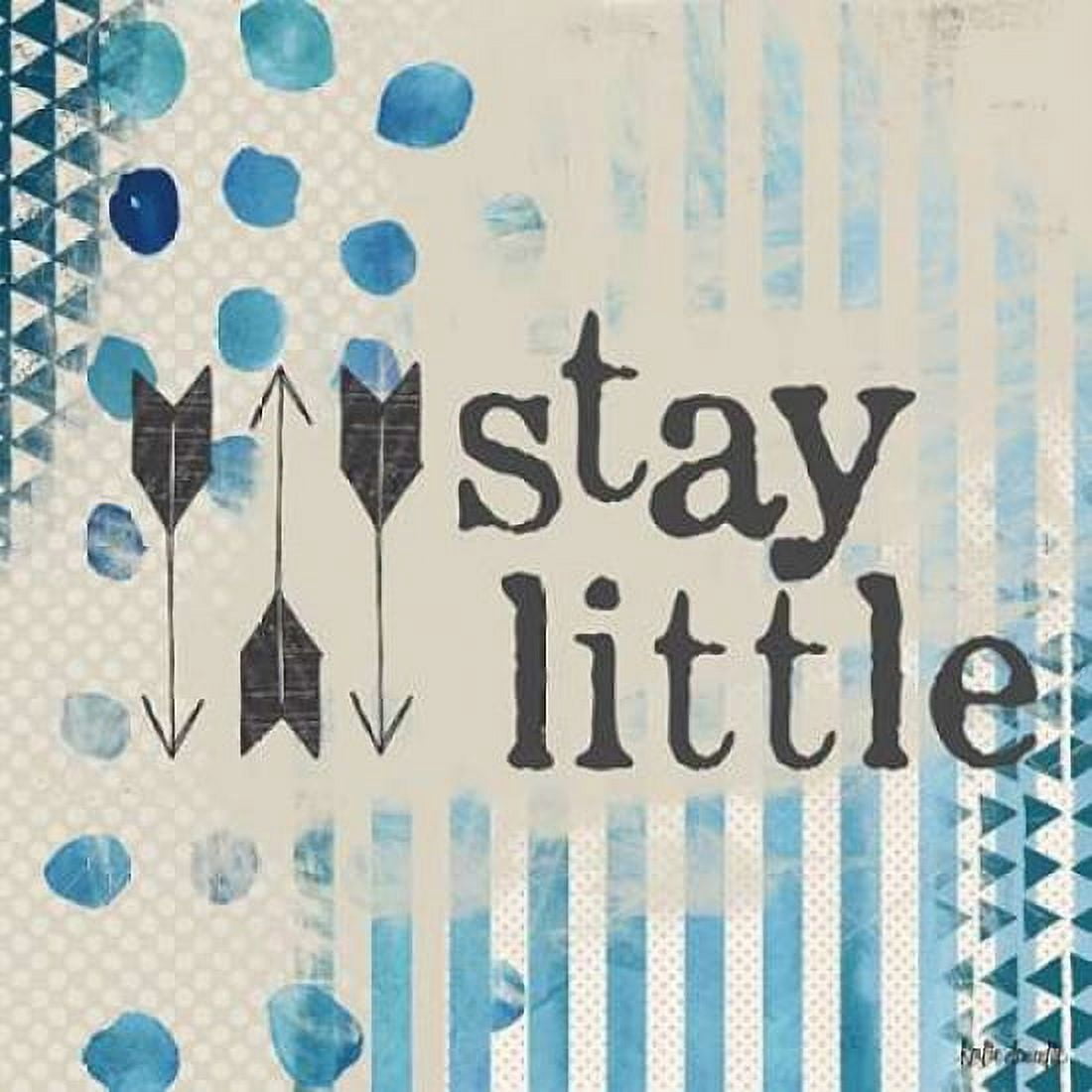 Stay Little - Blue Canvas Art - Katie Doucette (24 x 24)