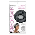 thumbnail image 1 of Stay On Satin Edge Bonnet Womens Hair Wrap for Sleeping, Black, 1 Ea, 1 of 5