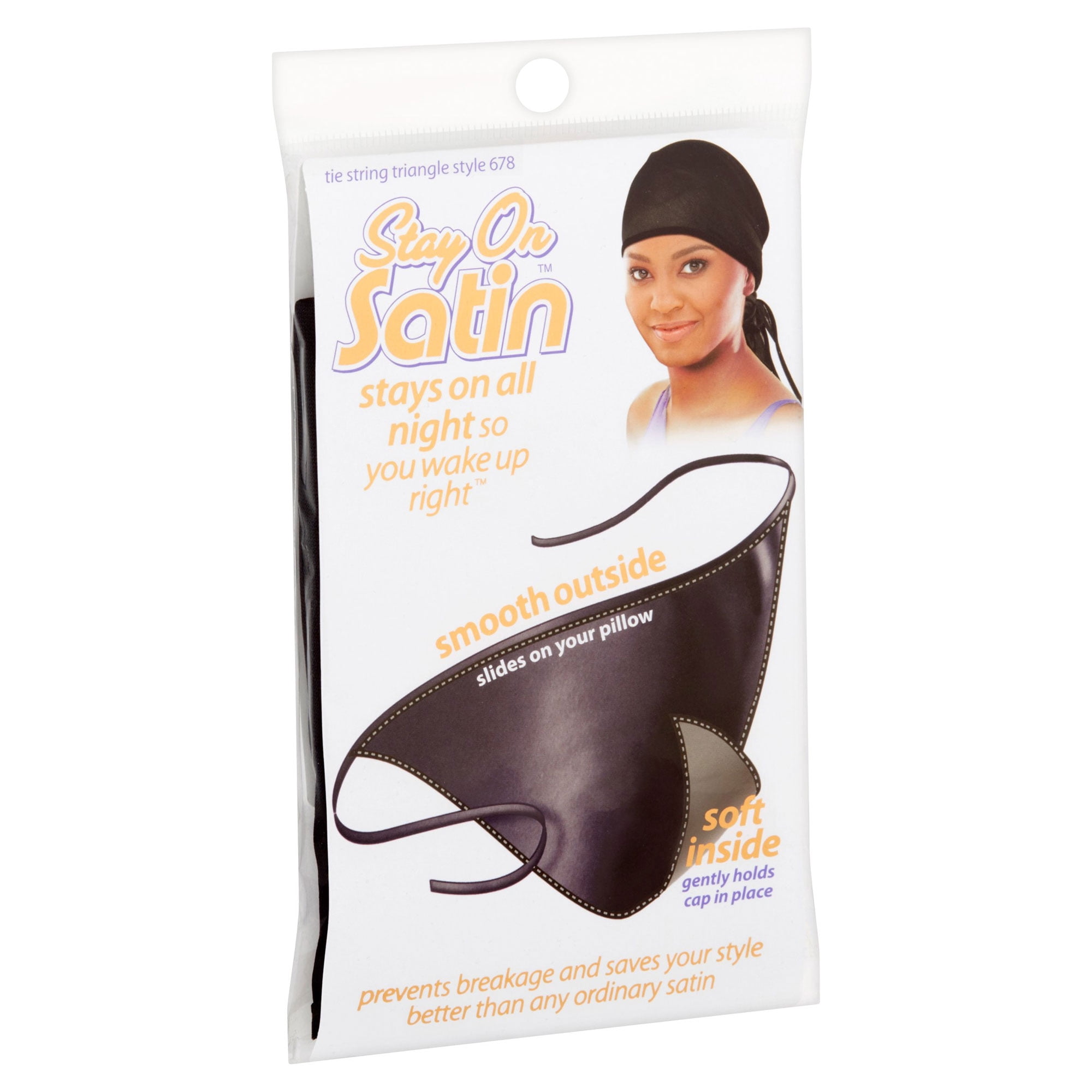 Stay On Satin Tie String Triangle Style 678, Black,Pack of 3 - Walmart.com