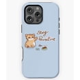 thumbnail image 1 of Stay Pawsitive Funny Cat Pun M2775 Phone Case for iPhone 17 16 15 14 13 12 11 Pro Max, 1 of 2