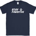 thumbnail image 1 of Stay Pawsitive T-Shirt Funny Dog K9 Humor Animal Lover Motivational Tee - Navy, S, 1 of 1