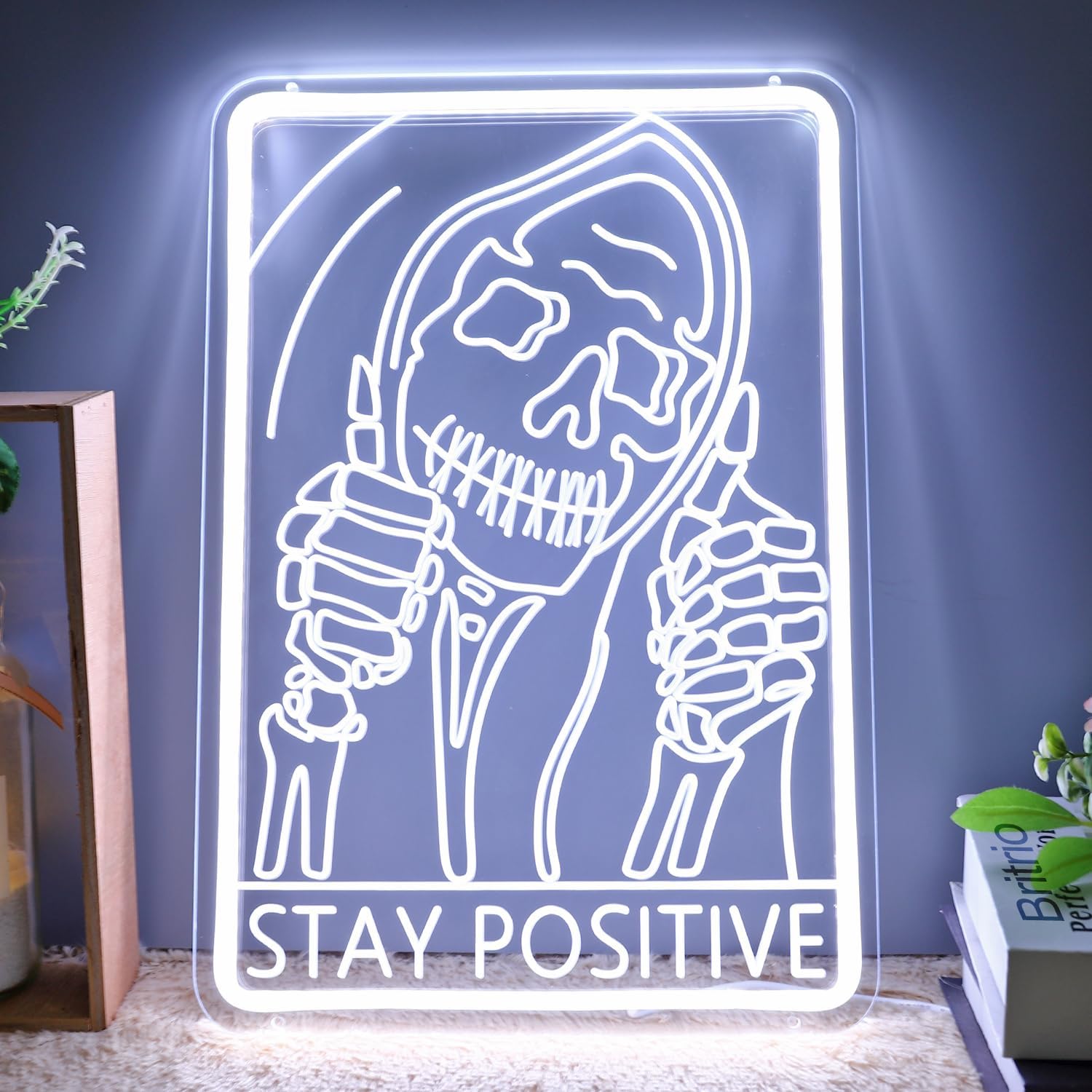 Funny Gothic Skeleton Tin Sign - 12x8 Inch Humor Wall Art For Man Cave, Bar, Or Bedroom