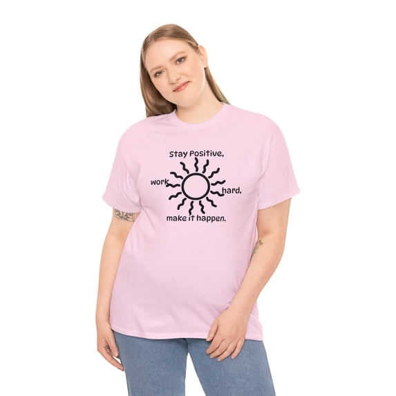 Stay Positive Sun Unisex Heavy Cotton Tee