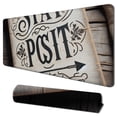 thumbnail image 1 of Stay Positive Work Hard Make It Happen Inspirational Quote Mouse Pad Custom Design, Motivational Quotes Arrow Print on Rustic Black Wood Grain Art Mouse Pads White Mat, 1 of 6