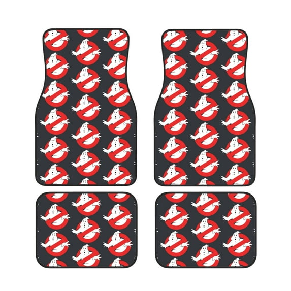 Stay-Puft-Ghostbusters Car Floor Mats 4-Piece Full Set Front Rear Auto Foot Mats Carpets Car Foot Pad Interior Accessories Decor