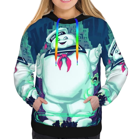 Stay Puft Ghostbusters Sweatshirt For Womens Fashion Hoodies Pullover Athletic Daily Hoody Hooded Clothing Gift Small