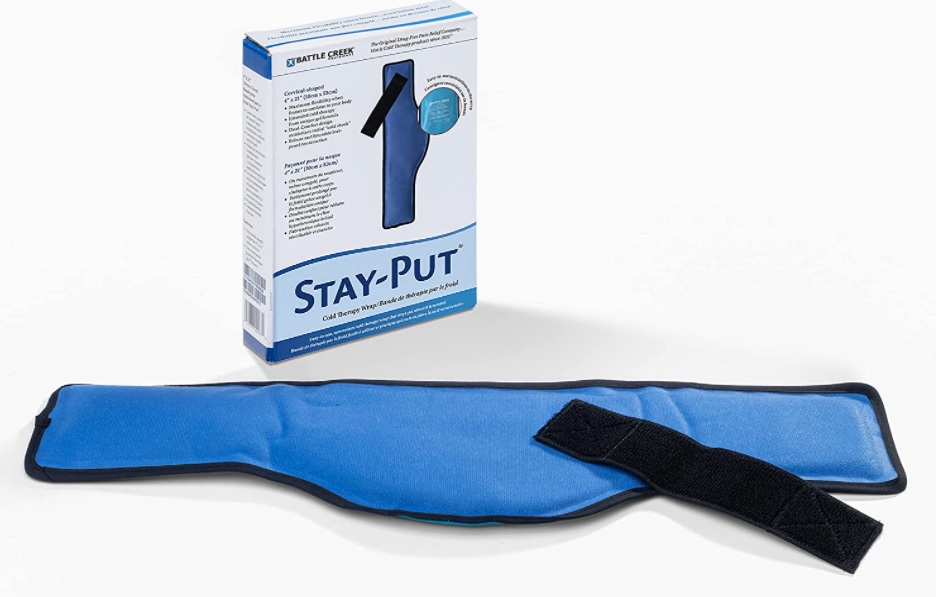 Stay-Put® Cold Therapy Wrap Cervical (4” x 21”) – Reusable Ice Packs ...