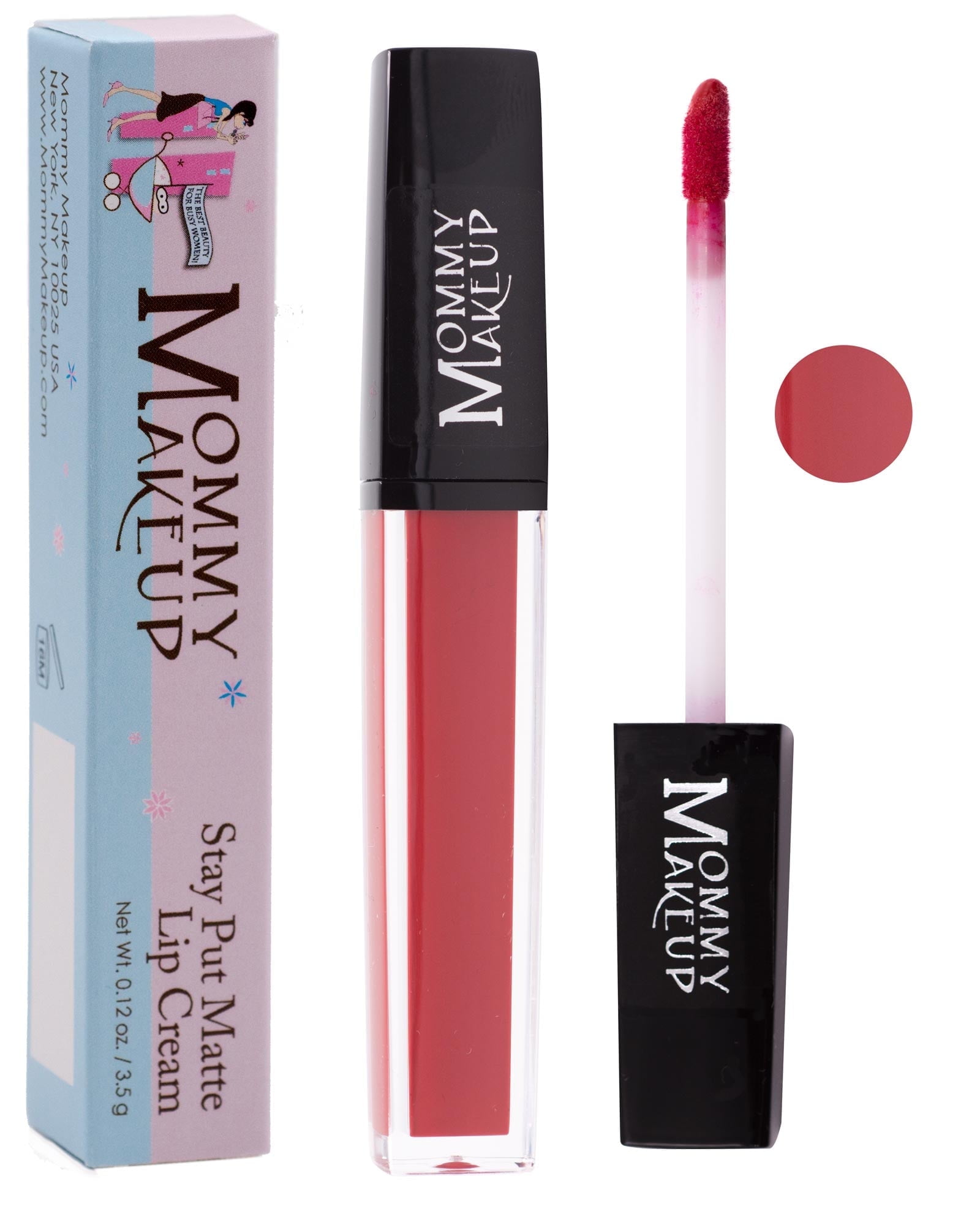 Stay Put Matte Lip Cream - Kiss Proof, Transfer Proof, Long Lasting Lipstick by Mommy Makeup (Farrah) - Walmart.com