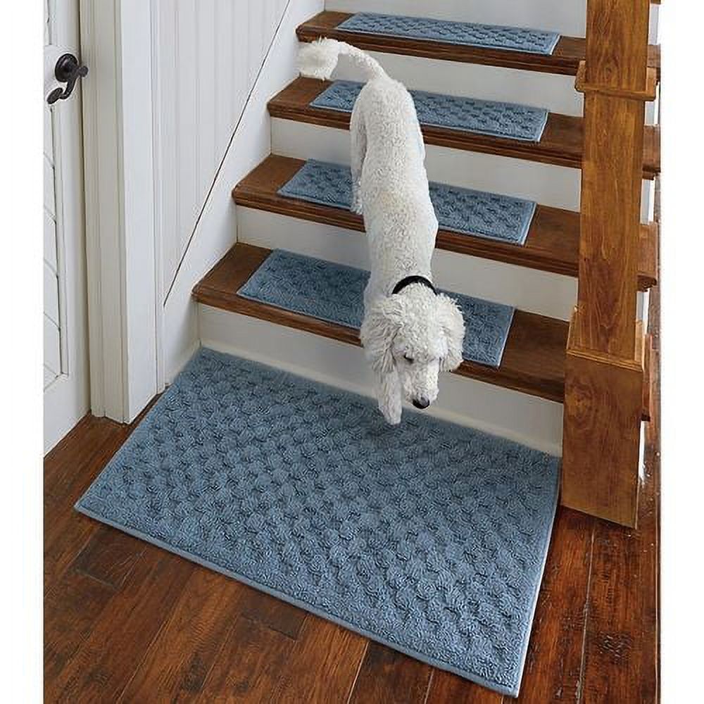StayPut RugsSet of 4 Stair TreadsBlue