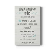 Stay Safe Rules Premium Gallery Wrapped Canvas - Ready to Hang - 8 x 12