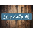 thumbnail image 1 of Stay Salty Beach Novelty Sign, Metal Wall Decor - 4x18 inches, 1 of 4