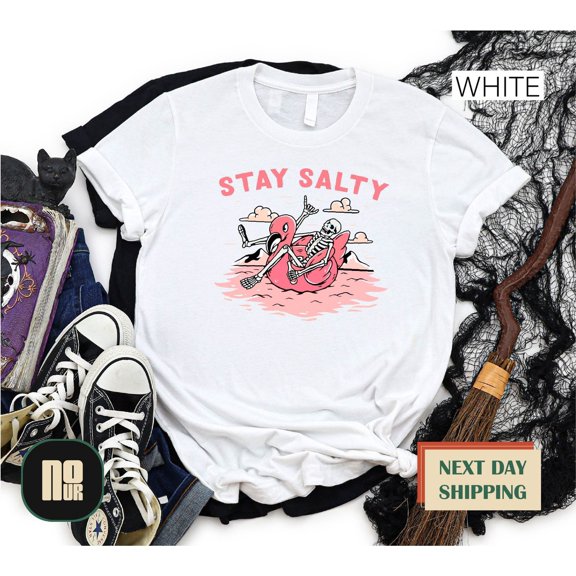 Stay Salty T-Shirt, Shirt, Flamingo Shirt, Summer T Shirt, Beach Tee, Ocean, It'S All Good Vacation Tshirt, Women'S T-Shirt SWEATSHIRT All Size S-5XL