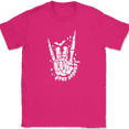 thumbnail image 1 of Stay Spooky T-Shirt Funny Halloween Skeleton Rock Hand Graphic Gift Tee - Pink, 3XL, 1 of 1