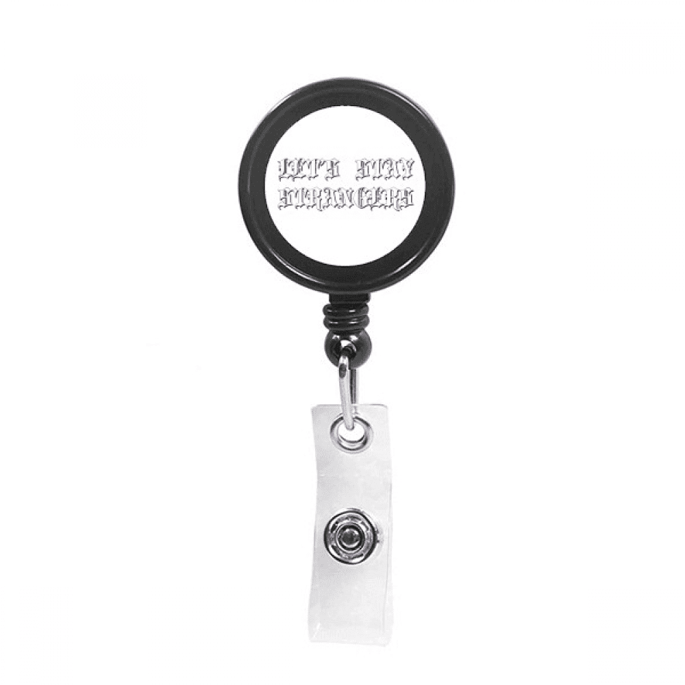 Stay Strange Invitation Art Deco  Fashion Retractable Keychain Badge Holder ID Badge