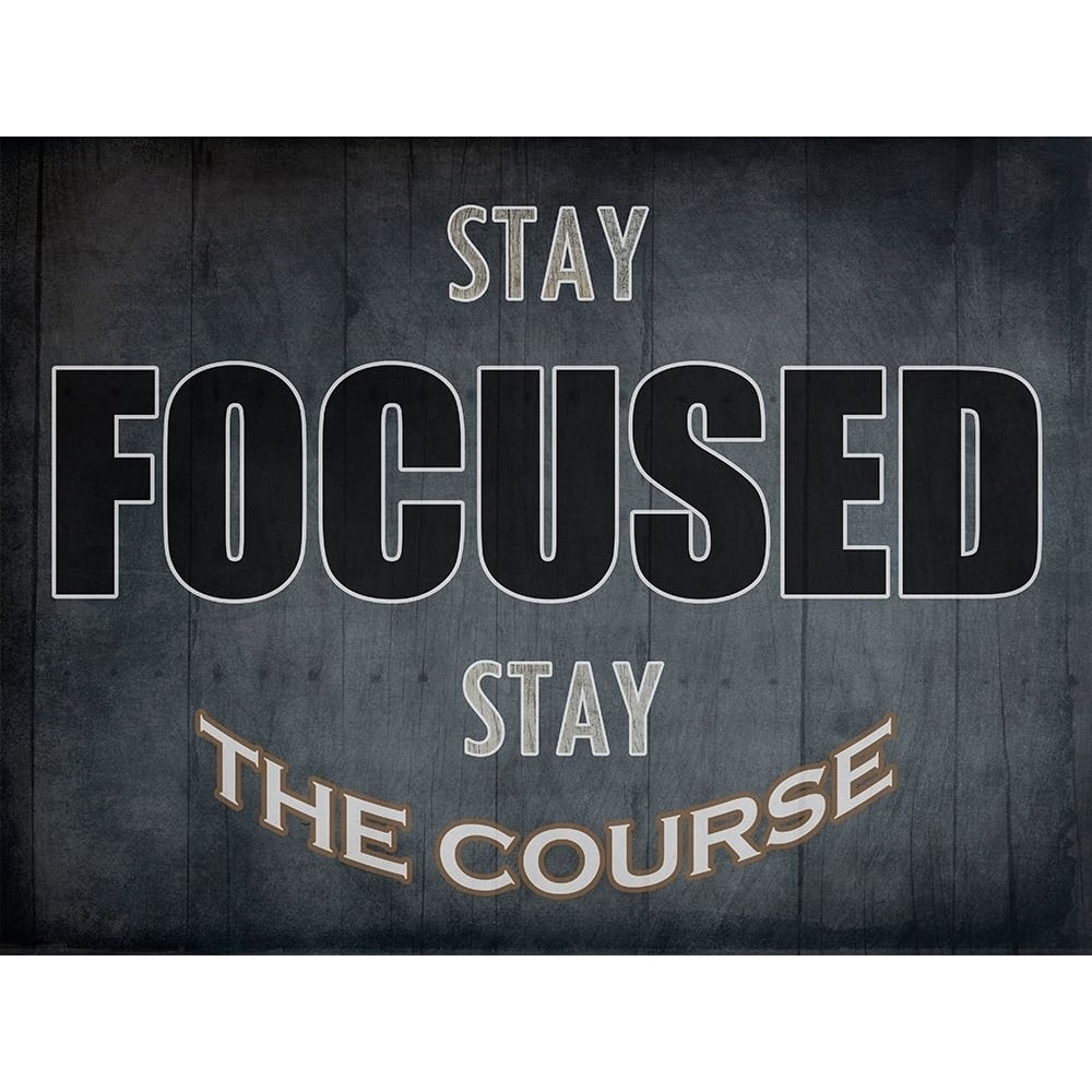 Sty The Course Stay The Course Poster Print by Sheldon Lewis - Walmart.com
