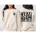 thumbnail image 1 of Stay; The World Needs You In It Sweatshirt, Motivational Sweatshirt, Suicide Prevention Sweatshirt, Mental Health Shirt, 1 of 3