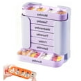 thumbnail image 1 of Stay on Track - 7-Day Medication Organizer, Stackable Pill Organizer, for Effortless Health Management, 4X a Day 7 Days a Week, Travel-Friendly Home Supply (F), 1 of 7
