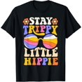 thumbnail image 1 of Stay Trippy Little Hippie Sunglasses Flower Retro 70s Groovy T-Shirt, 1 of 4