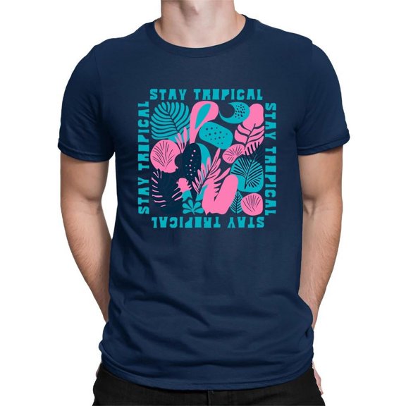 Stay Tropical Graphic Shirt T-shirt Color Men's