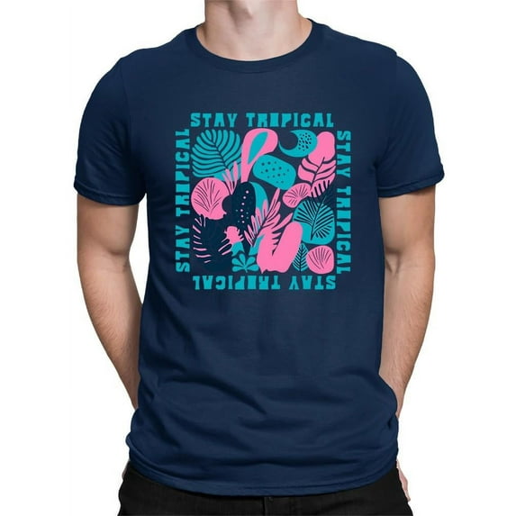 Stay Tropical Graphic Shirt T-shirt Color Men's