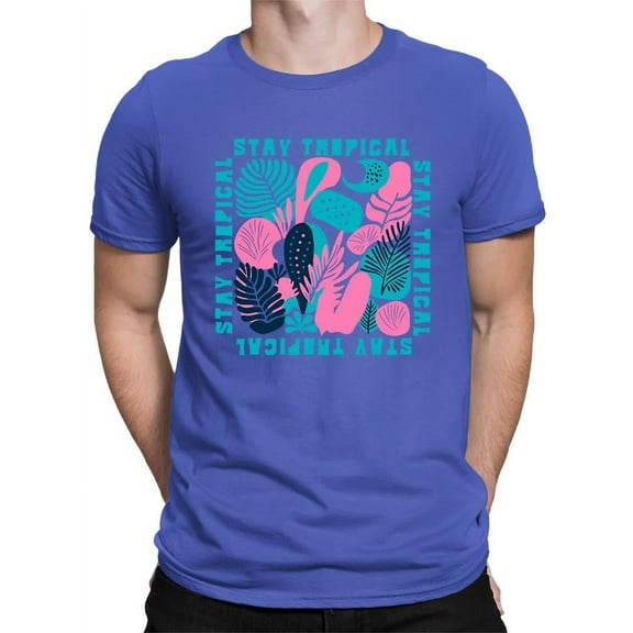 Stay Tropical Graphic Shirt T-shirt Color Men's